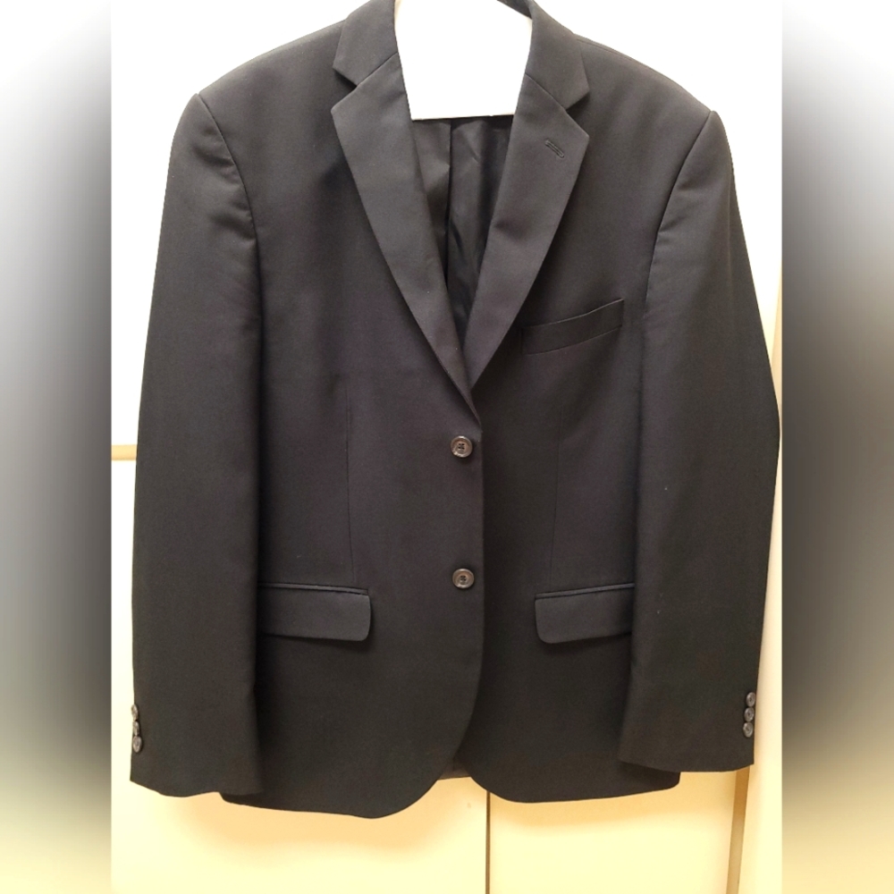 Mens Black Suit Jacket sz 38reg